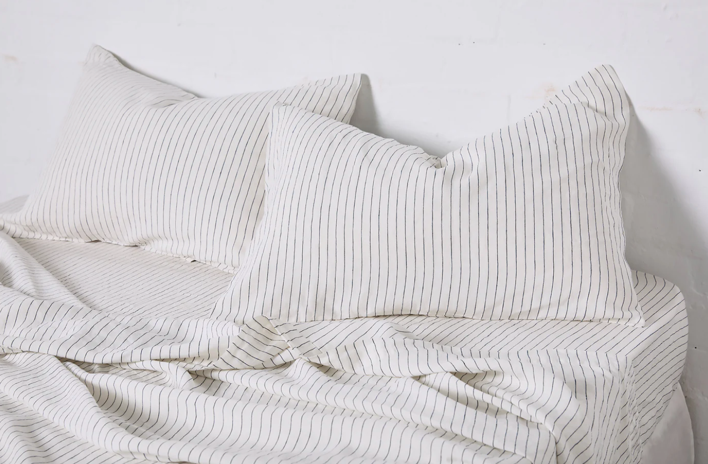 Pinstripe Navy Pillowslip (Set of 2)