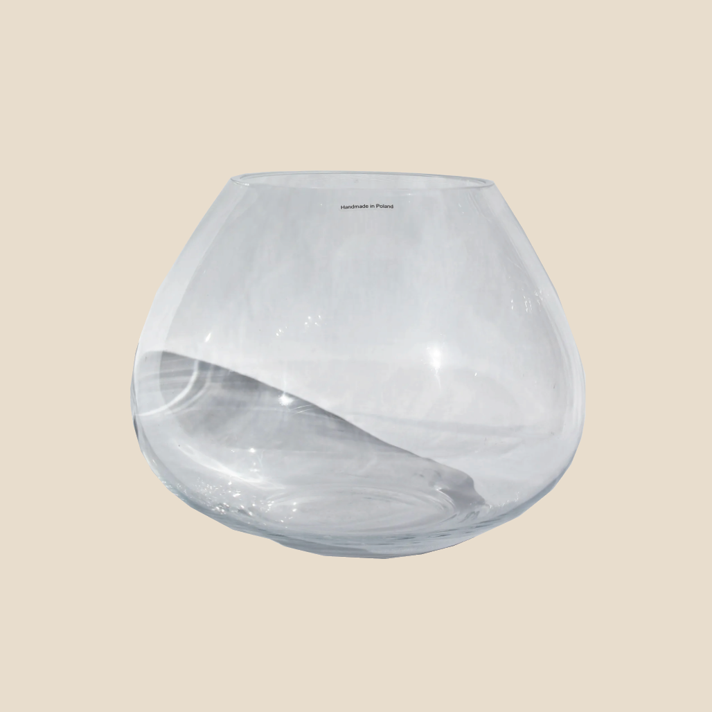 Vase Teardrop Clear