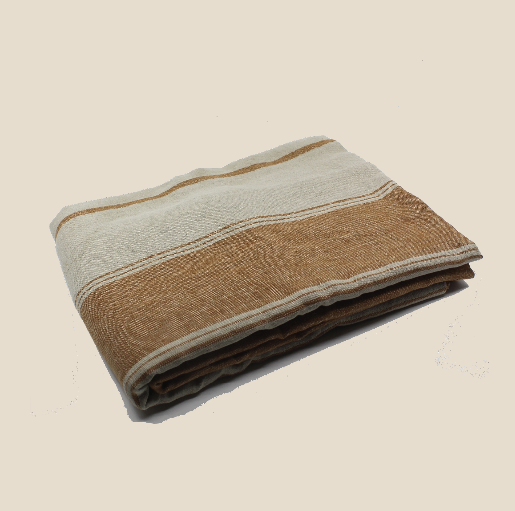 Louis Linen Tablecloth Tabac