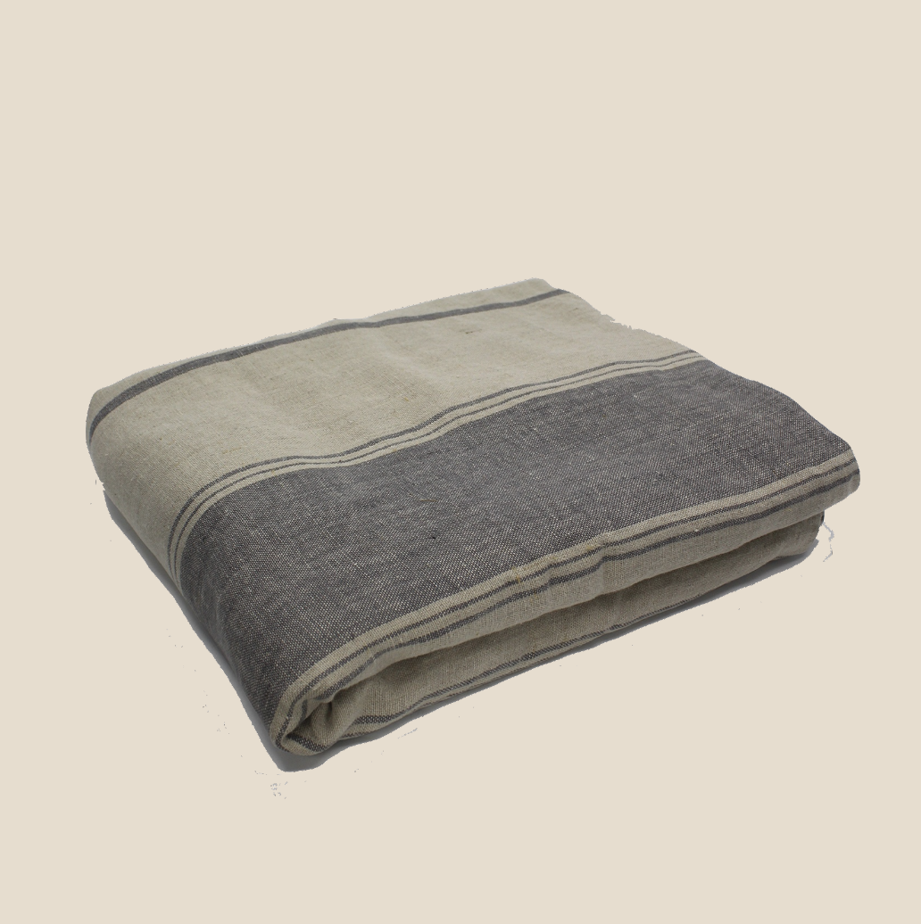Louis Linen Tablecloth Granite