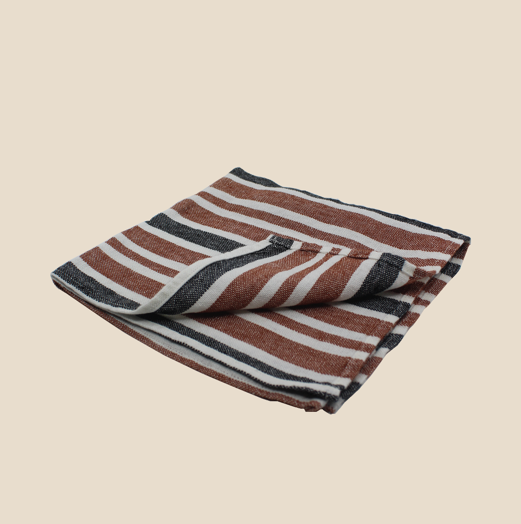 Piantarella Linen Napkin Set Brick