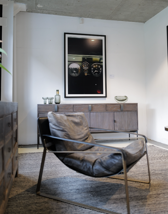 Bronze Leather Recliner
