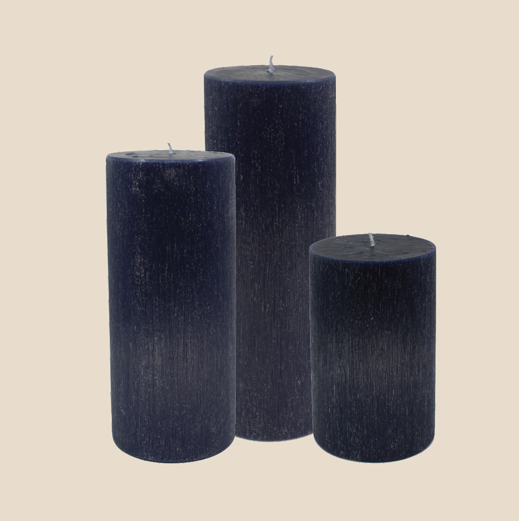 Italian Pillar Candle Black
