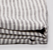 100% Linen Grey/White stripe sheets