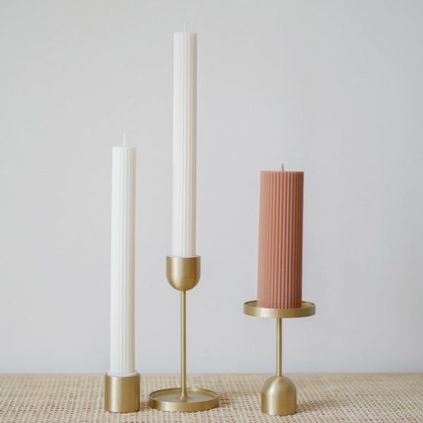 Candle Holder - Two-Way Brass