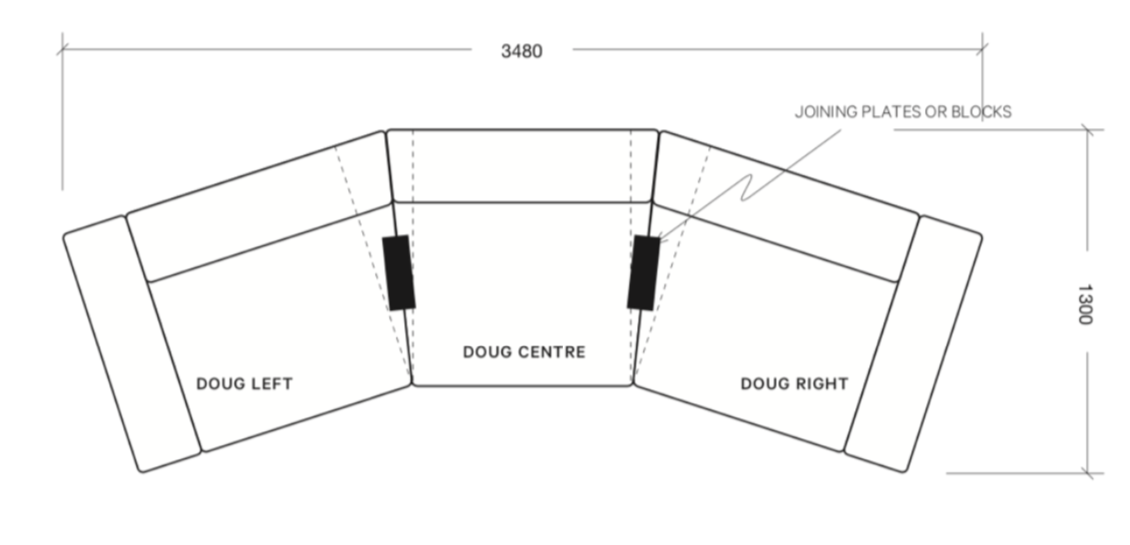 Curved Doug Modular Sofa