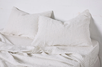 Pinstripe Navy Pillowslip (Set of 2)