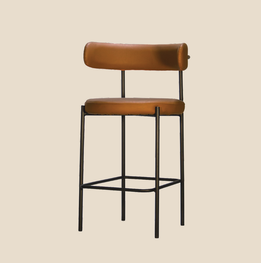 Oliver Bar Stool - Black Frame