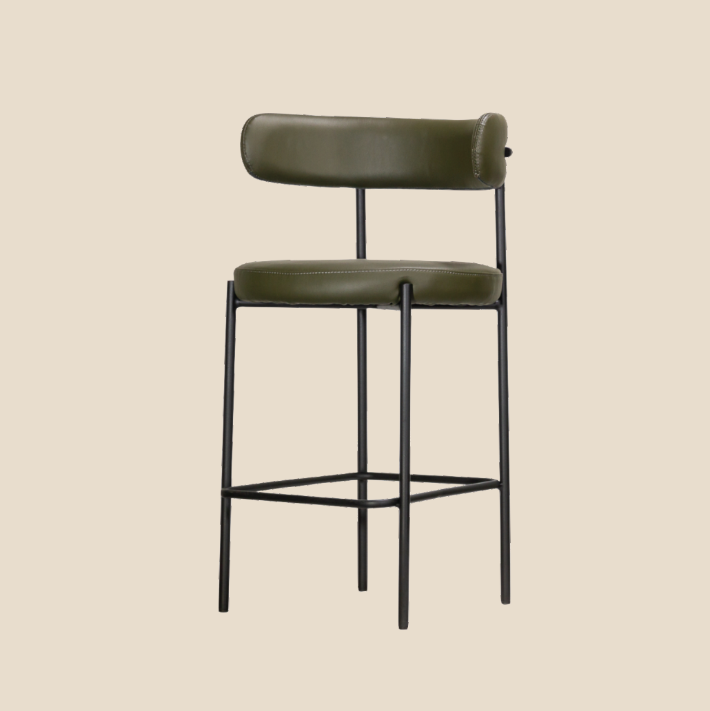 Oliver Bar Stool - Black Frame