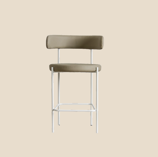 Oliver Bar Stool - White Frame