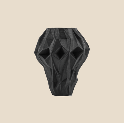 Hedron Vase Ebony