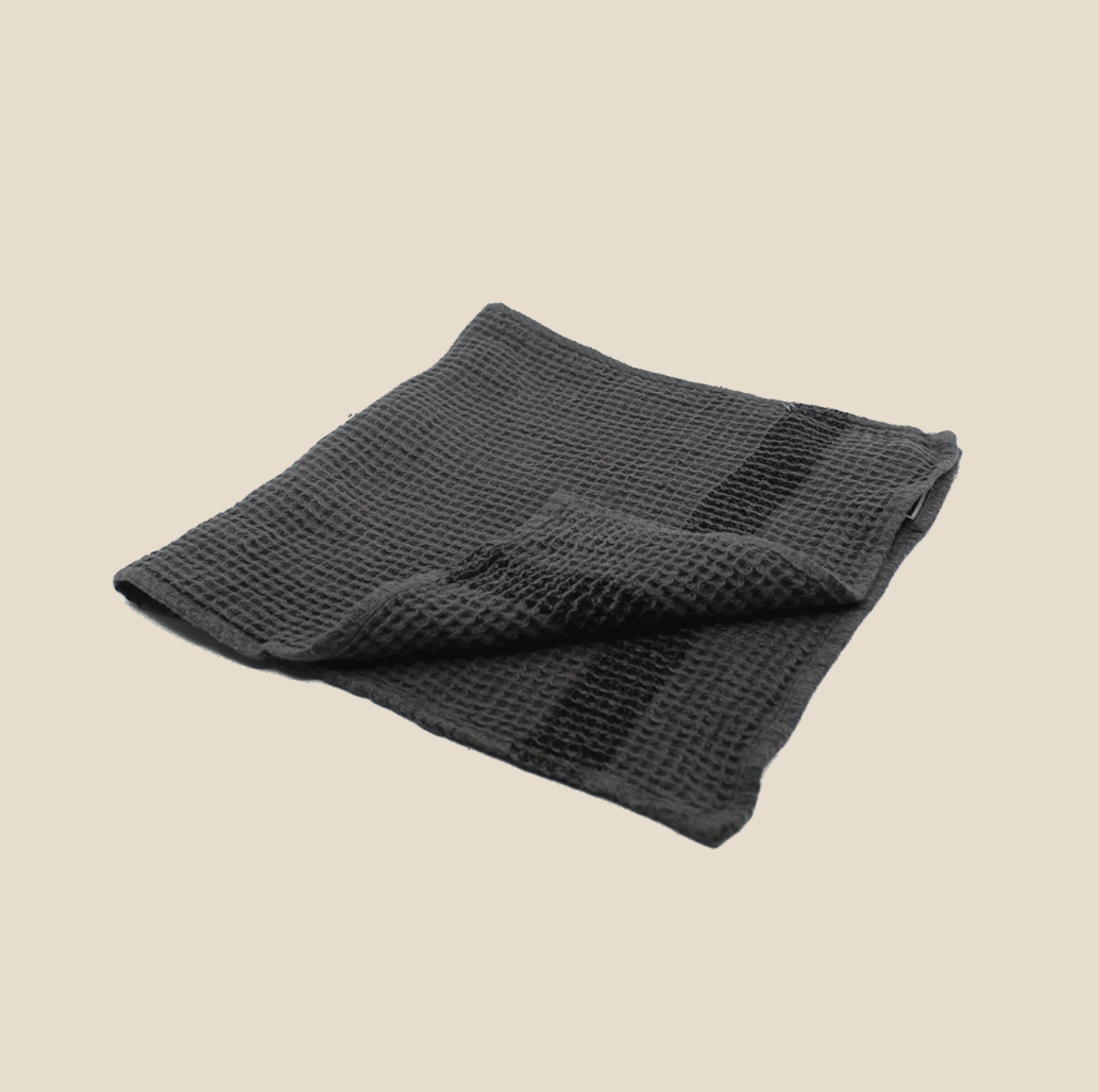 Timika Linen Beach Towel Granite