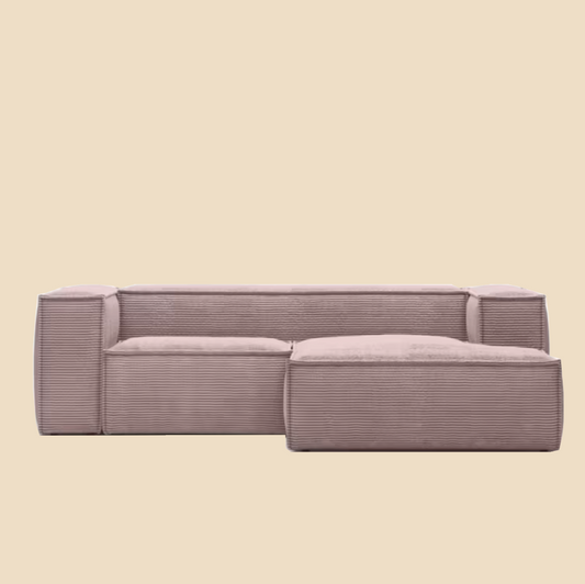 Pink Corduroy Sofa
