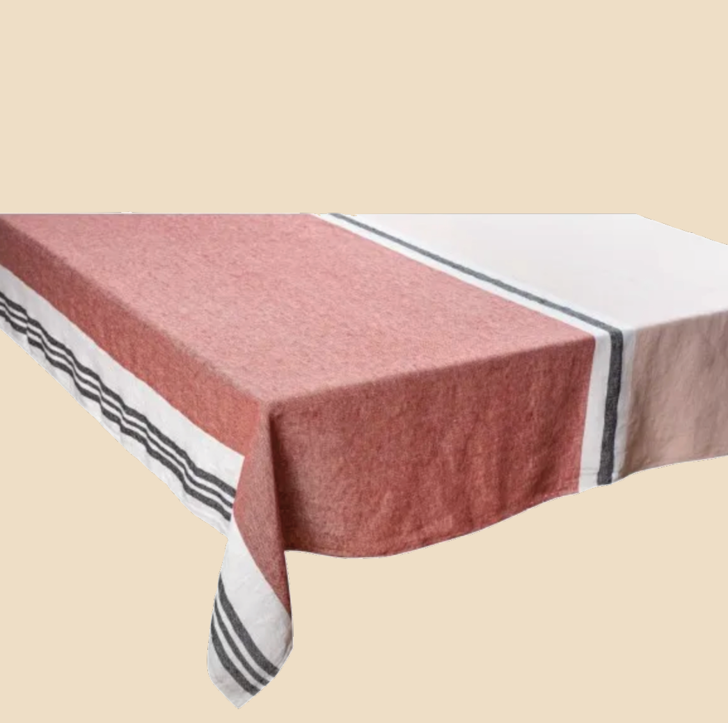 Trevise Linen Trevise Tablecloth Argile