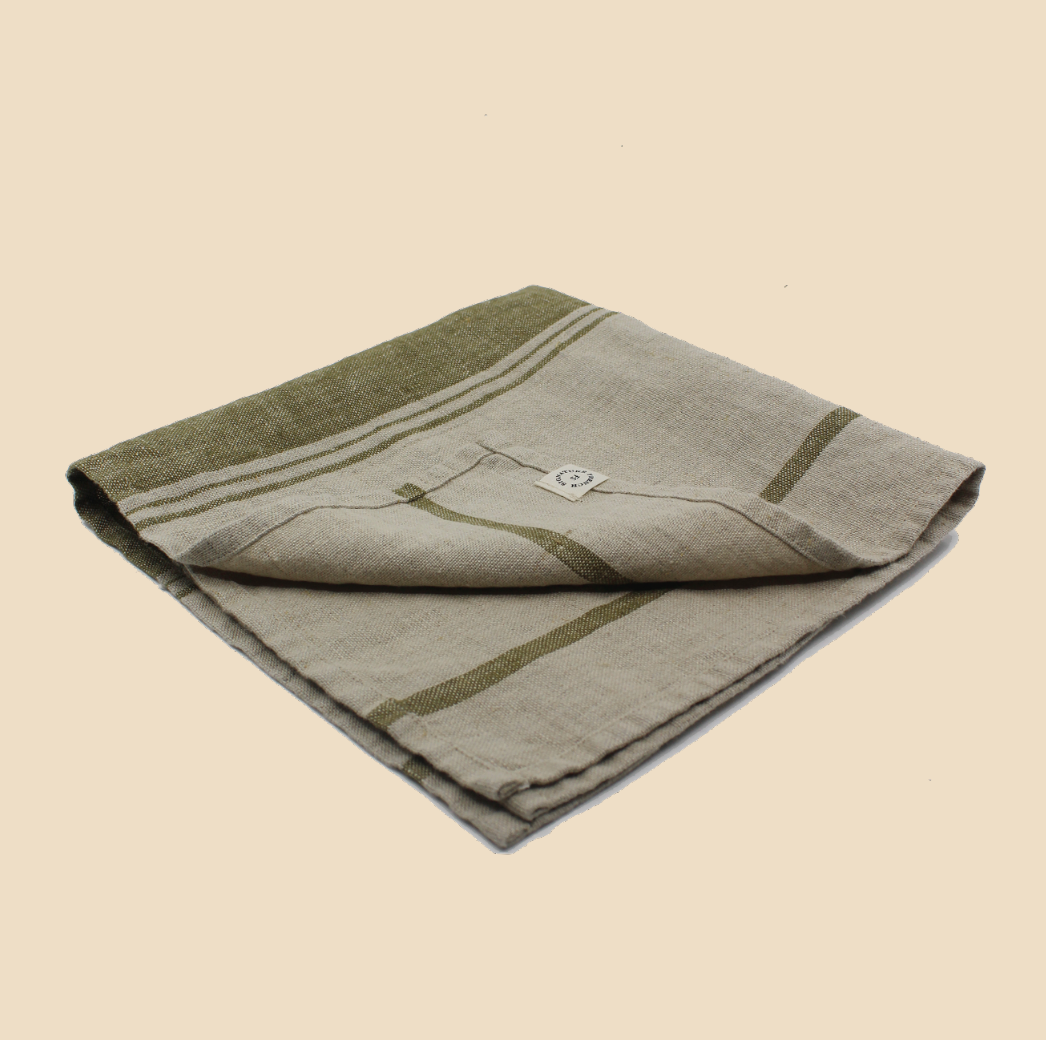 Louis Linen Napkin Set Khaki