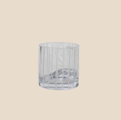 Candleholder Clear Ribbed