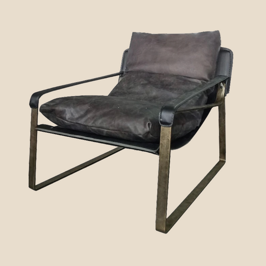 Bronze Leather Recliner
