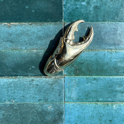 Pinchy Crab Claw Brass Bottle Opener