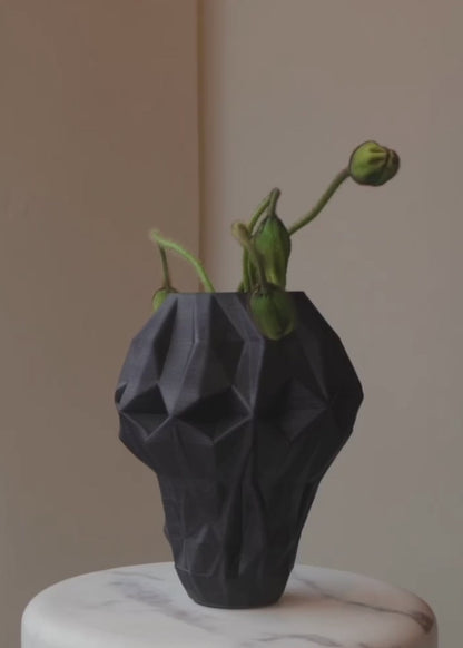 Hedron Vase Ebony