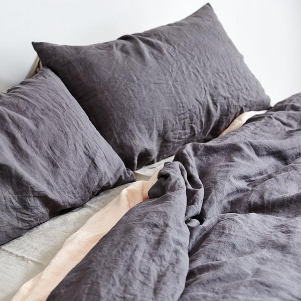 100% Linen Charcoal sheets