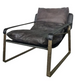 Leather & Brass Recliner