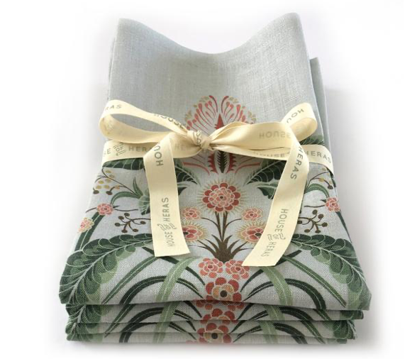 "Wattle Delight" Linen Napkins Set of 4