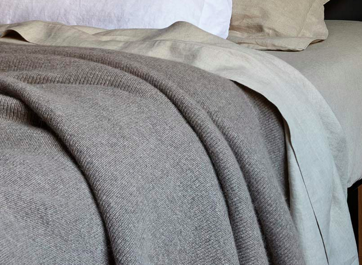 Bemboka Fine Rib Angora & Merino Wool Throw
