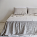 100% Linen Dove Grey sheets