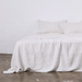 100% Linen Navy Pinstripe sheets