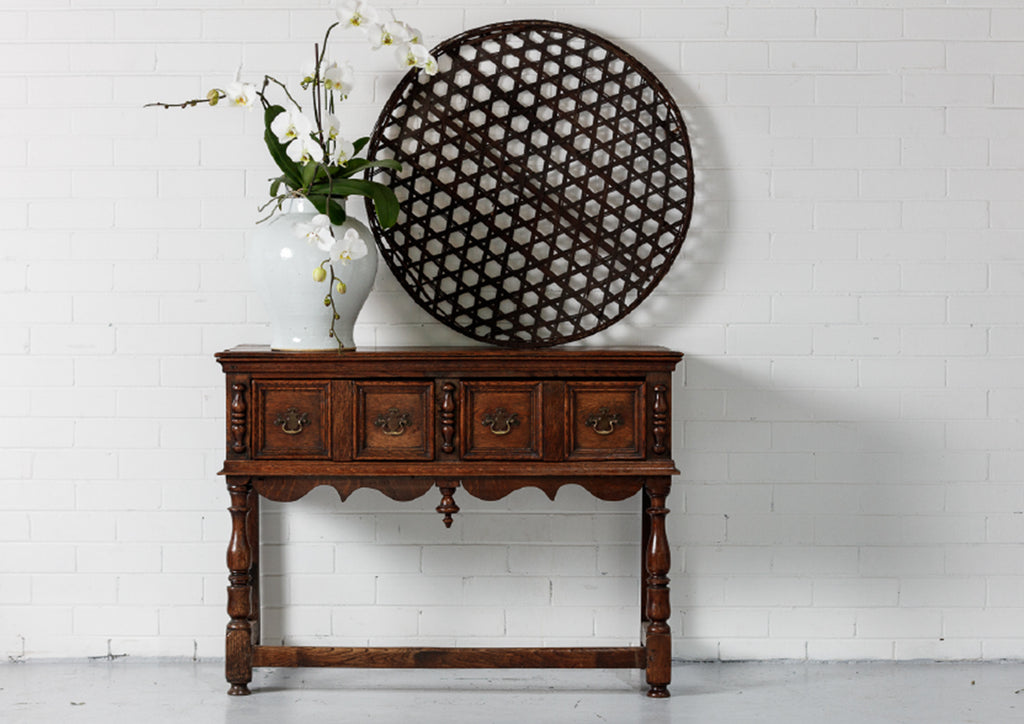 Spanish 18C Oak Console